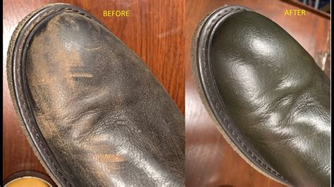 repairing scuffs on leather shoes.